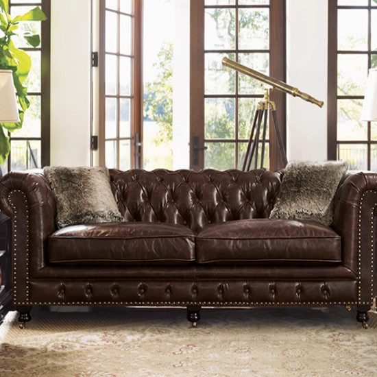 Modern Luxury Designs Living Room Leather Sofa 