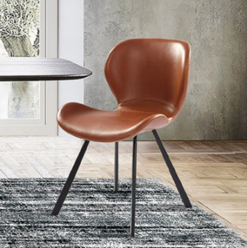 Modern Leather Dining Chair Kitchen Dining Room Side Chair