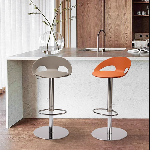 Rotating Bar Stool Chair Stainless steel Leather Bar Chair