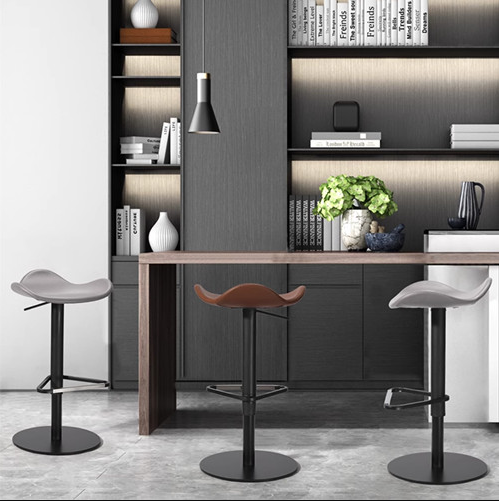  Bar Stools Djustable Swivel Counter Height Dining Chair Leather