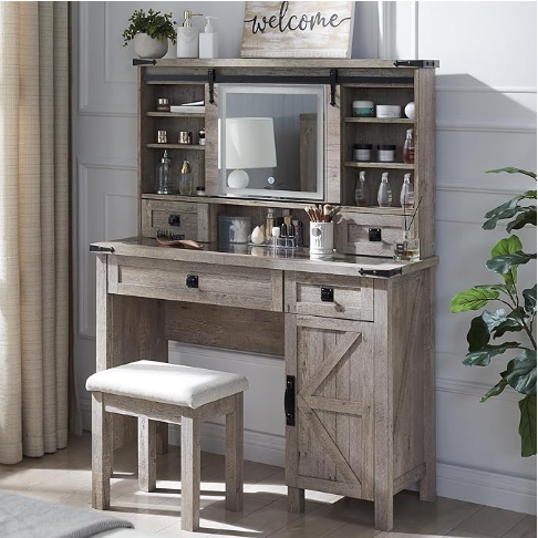 Makeup Vanity Desk Glass Tabletop Vanity Table