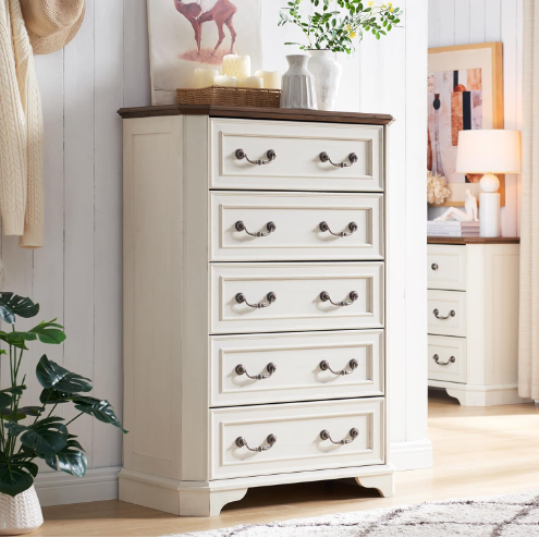 Wood Chest of Drawers Storage Dressers 